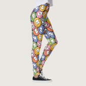 Smiley Face Emoji patroon Leggings (Rechts)