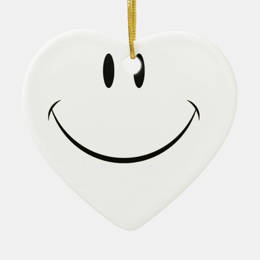 Smiley face keramisch ornament (Voorkant)