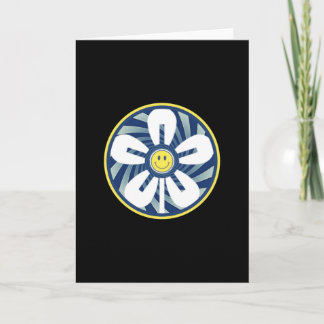 Smiley Face Pinwheels Flower Design Kaart
