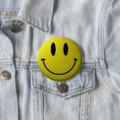 Smiley-Face Ronde Button 7,6 Cm (In situ)