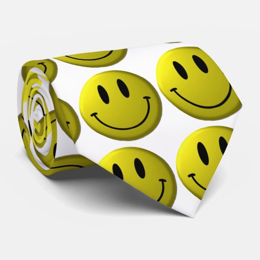 Smiley-face, Smiley-face, Smiley-face, Smiley-f.. Stropdas (Opgerold)