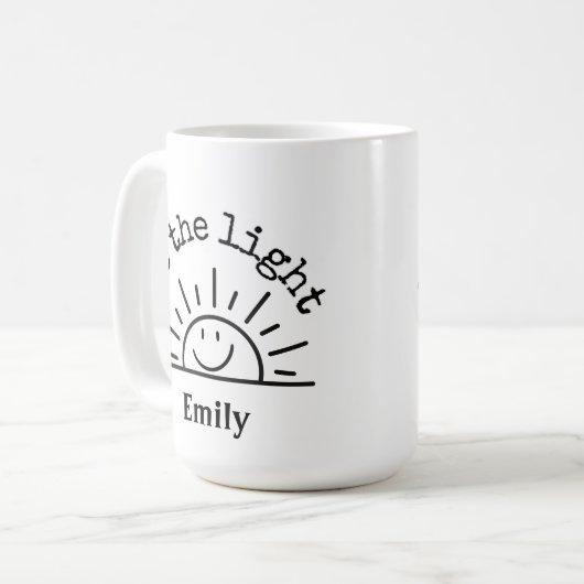 SMILEY FACE SUNSHINE GEPERSONALISEERDE MOK (Voorkant links)