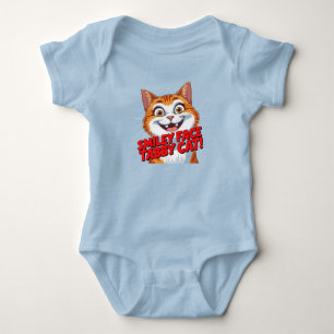 Smiley Face Tabby Kat!!! Baby BodyPak Romper