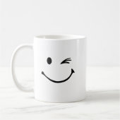 SMILEY FACE WINK MOK, HAPPY COFFEE MOK (Links)