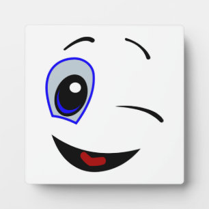 SMILEY FACE WINKEN FOTOPLAAT
