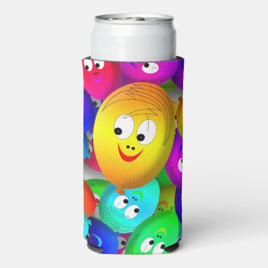 Smiley Faces Balloons Pattern-64171 (Seltzer Achterkant)