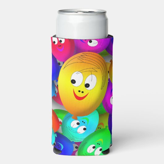 Smiley Faces Balloons Pattern-64171 (Seltzer Voorkant)