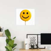 smiley gezicht poster (Thuiskantoor)