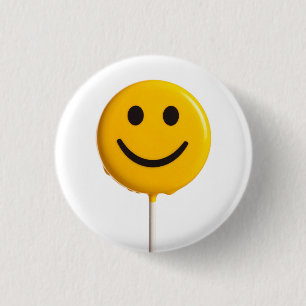 smiley gezicht ronde button 3,2 cm