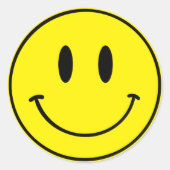 Smiley Jaune Un joyeux Stickers D'Anniversaire Gal (Devant)