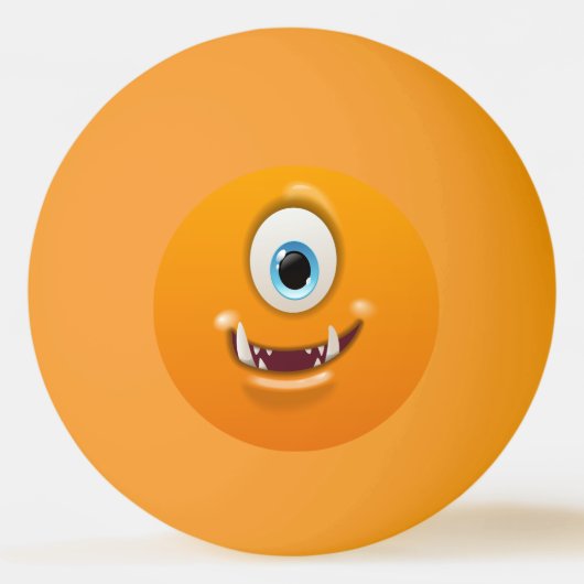 Smiley One-Eyed Monster Personalize Pingpongballen (Voorkant)