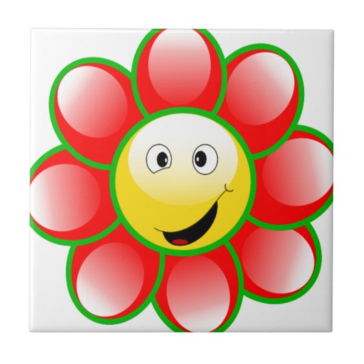 Smiley Sun Tegeltje (Voorkant)