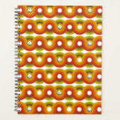Smiley Vintage Retro Patroon Nr. 02 Planner (Voorkant)