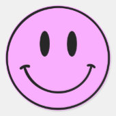 Smiley violet Un joyeux Stickers d'Anniversaire Du (Devant)