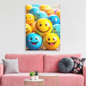 smileys canvas afdruk (Insitu (Woonkamer))