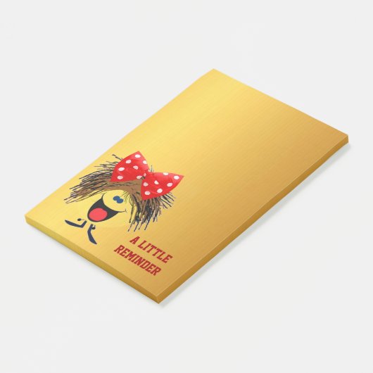 Smilie-herinnering Post-it® Notes (Schuin)