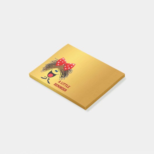 Smilie-herinnering Post-it® Notes (Schuin)