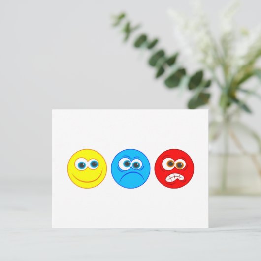 Smilies Briefkaart (Staand voorkant)