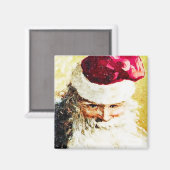 Smilin' Santa  Magnet Magneet (Voorkant / Achterkant)