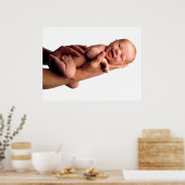 Smiling Baby on Hand Poster (Keuken)