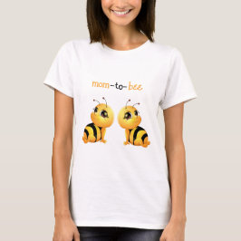 Smiling Bee Baby shower Mom wordt T-shirt