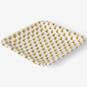 Smiling Bee Baby shower Papier Bord (Gebogen)