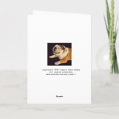 Smiling Bulldog Birthday Card Kaart (Achterkant)