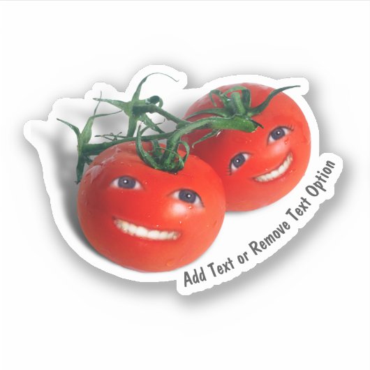 Smiling Cherry Tomatoes Sticker (Voorkant)