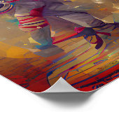 SMILING CLOWN imaginaire illustration affiche (Coin)