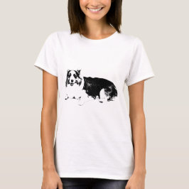 Smiling Corgi at Ease T-shirt