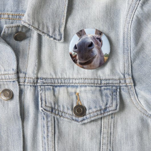 Smiling Donkey Ronde Button 5,7 Cm (In situ)