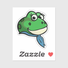 Smiling Frog Sticker