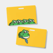 Smiling Frogs Badge (Voor- en achterkant)