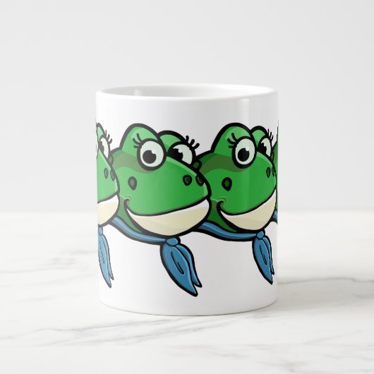 Smiling Frogs Extra Grote Beker (Voorkant)