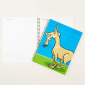 Smiling Goat Cartoon Farm Animal Planner