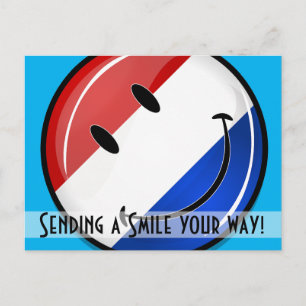 Smiling Holland, Nederlandse vlag Briefkaart