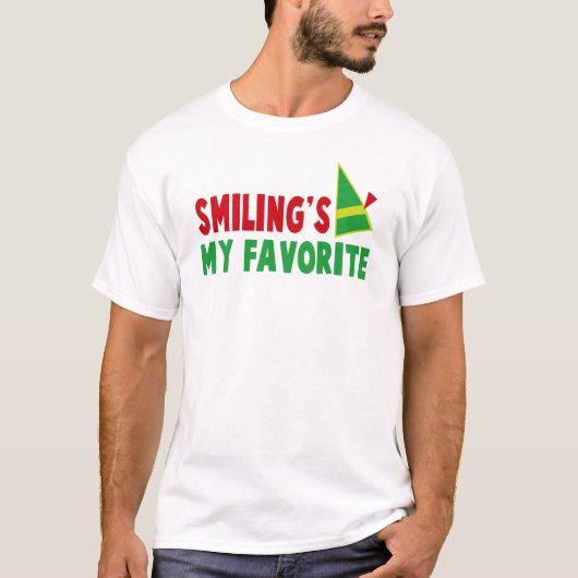 SMILING IS MIJN FAVORIET T-SHIRT (Voorkant)