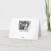 Smiling Kitty Carte de remerciements (Dos)