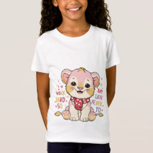 Smiling Lion Cub – Schattige Happy Baby Lion T-shi