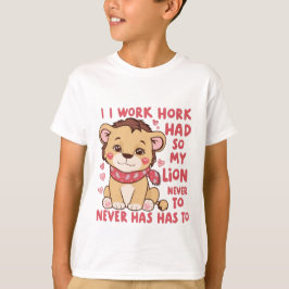 Smiling Lion Cub – Schattige Happy Baby Lion T-shi T-shirt