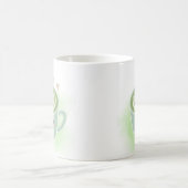 Smiling Matcha Latte Heart Mug (Centre)