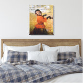 Smiling Monkey Canvas Afdruk (Insitu (Slaapkamer))