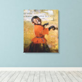 Smiling Monkey Canvas Afdruk (Insitu (Houten vloer))