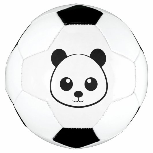 Smiling Panda Face Voetbal – Leuke dierensport (Voorkant)