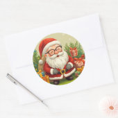 Smiling Santa Festive Sticker (Enveloppe)