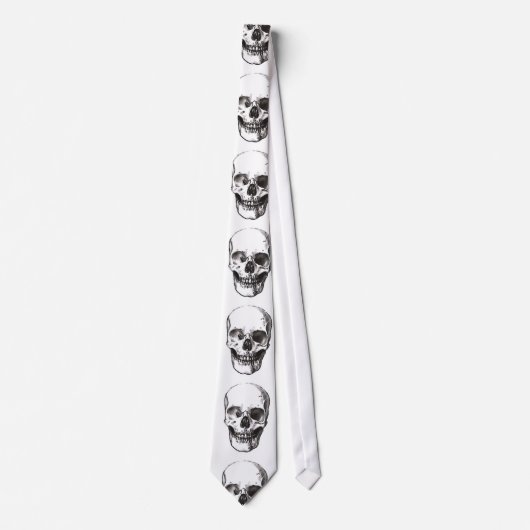 Smiling Skull Custom Stropdassen (Voorkant)