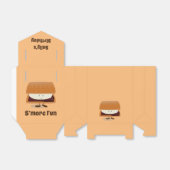 Smiling S'more Favor Box met woorden Bedankdoosjes (Uitgevouwen)