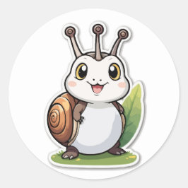 Smiling Snail Sticker - Een traag en stabiel schep