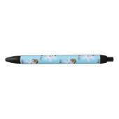Smiling Snowflake Holiday Cheer Zwarte Inkt Pen (Voorkant)