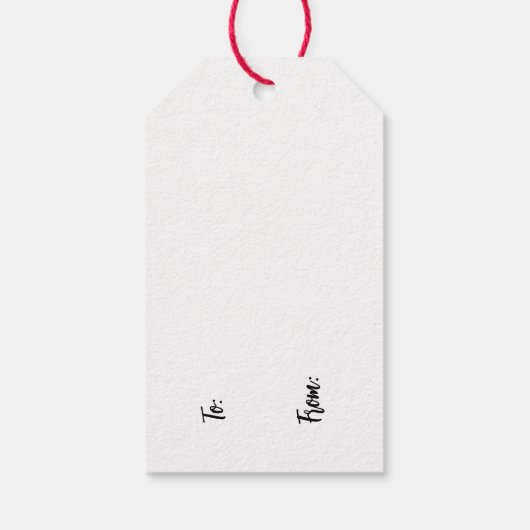 Smiling Sprinkle Donut Character Art Cadeaulabel (Achterkant)